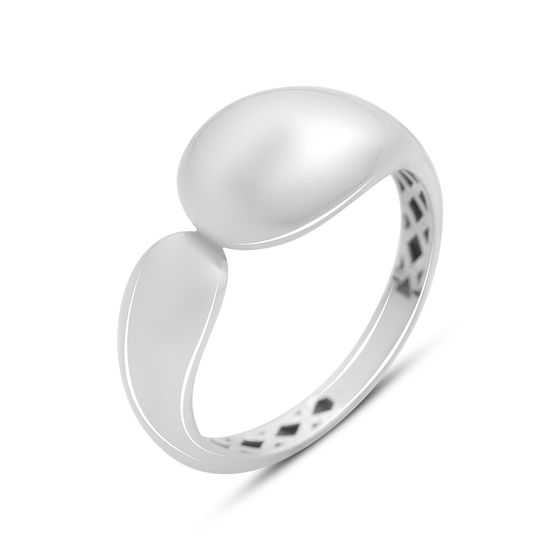 Silver ring without stones