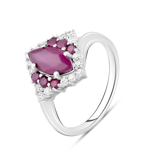 Срібна каблучка з рубіном 2.078ct