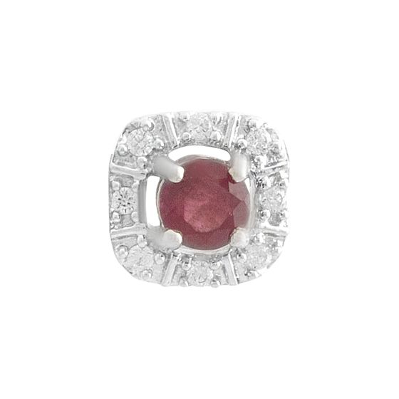 Серебряная подвеска с рубином 0.525ct