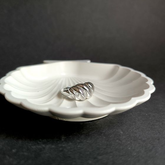 Silver ring without stones
