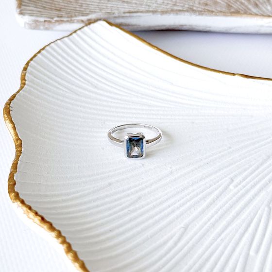 Срібна каблучка з містик топазом 2.302ct