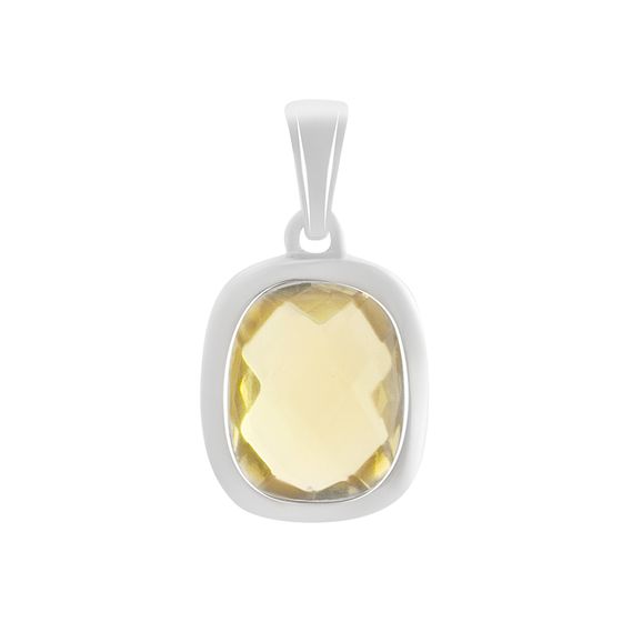 Срібна підвіска з цитрином nano 2,87 карата