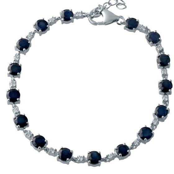 Срібний браслет із сапфіром 11.413ct