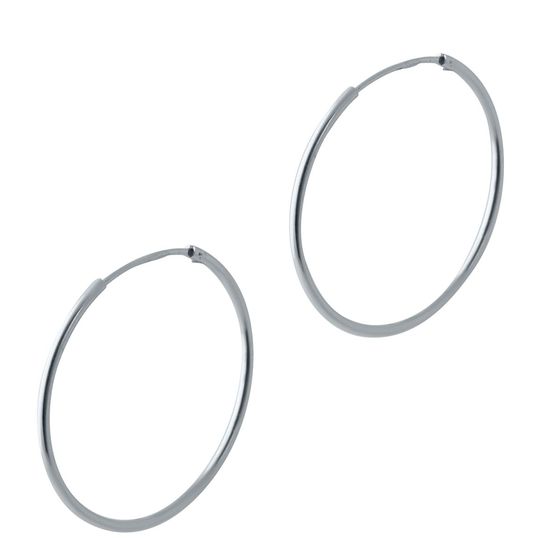 Silver earrings without stones