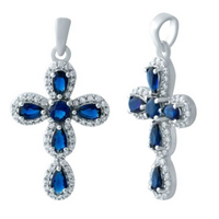 Крестики с nano камнями