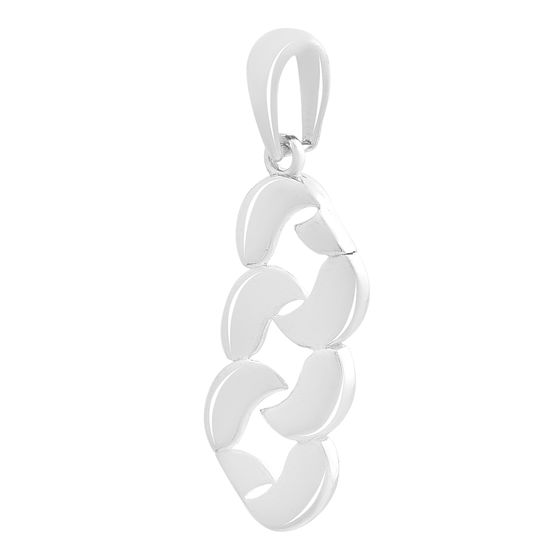 Silver pendant without stones