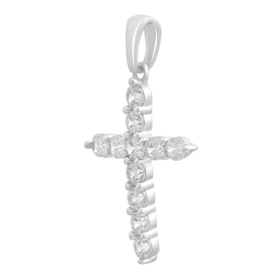 Срібна підвіска з фіанітами 0.44ct