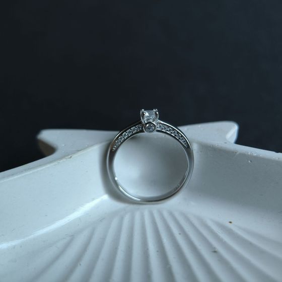 Silver Ring with Fianites