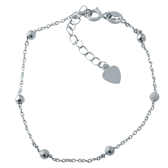 Silver bracelet without stones