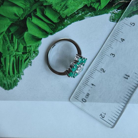 Silver ring with agate 0.713ct