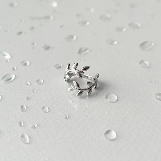Silver ring without stones