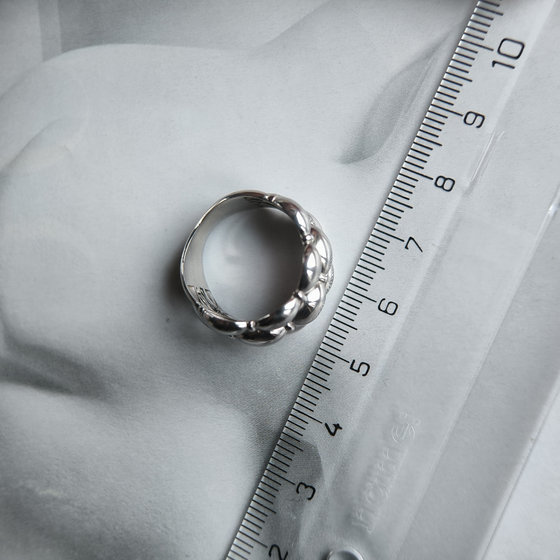 Silver ring without stones