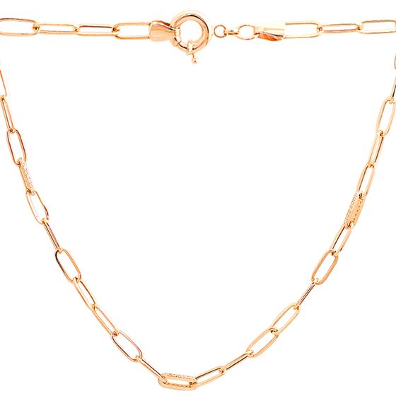 Sterling silver necklace with 0.48ct fianites