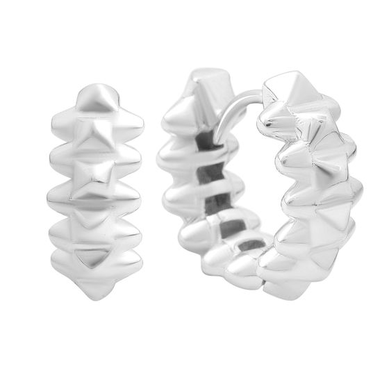 Gold earrings without stones