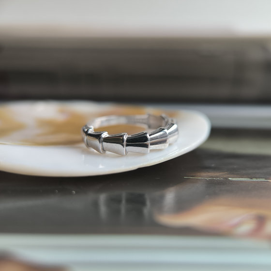 Silver ring without stones