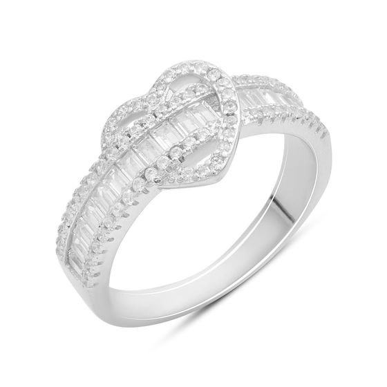 Silver Ring with Fianites