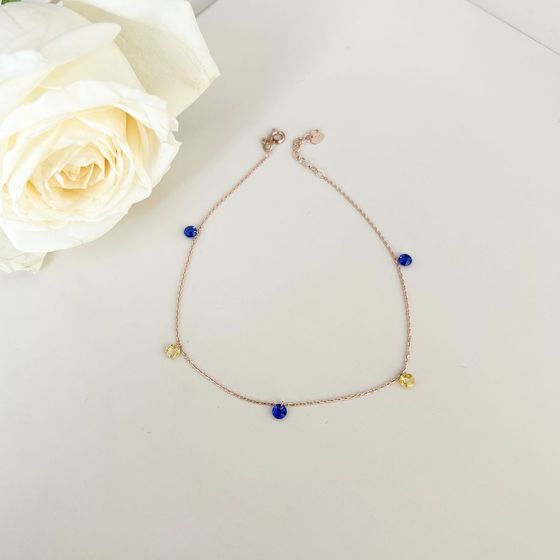 Золотой браслет с фианитами 0.2ct
