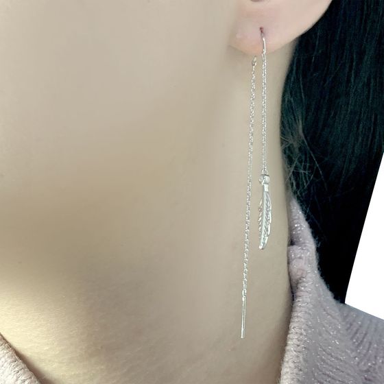 Silver Earrings with Fianites