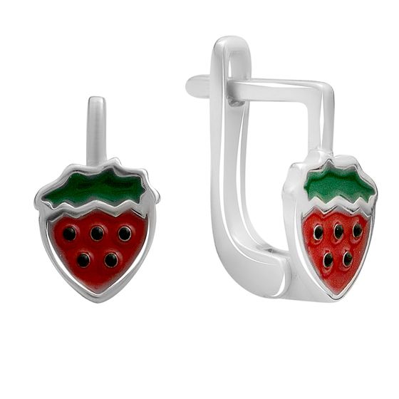 Silver earrings with yemallu