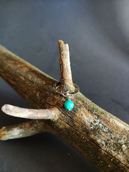 Silver ring with turquoise