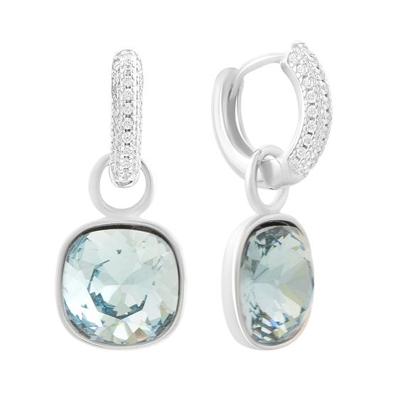 Silver Earrings with Fianites