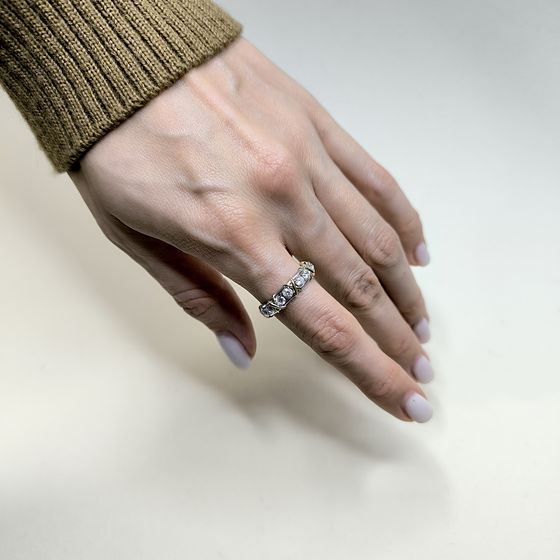 Silver Ring with Fianites
