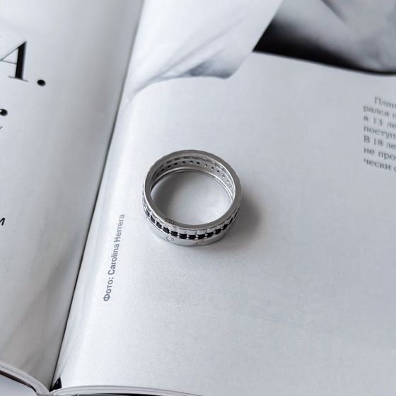 Silver Ring with Fianites