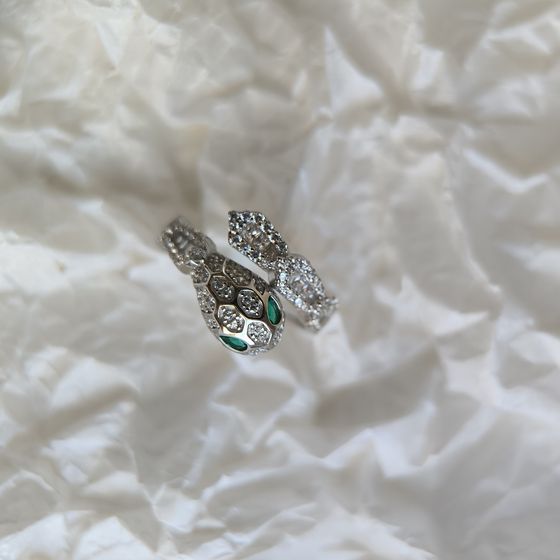 Silver Ring with Fianites