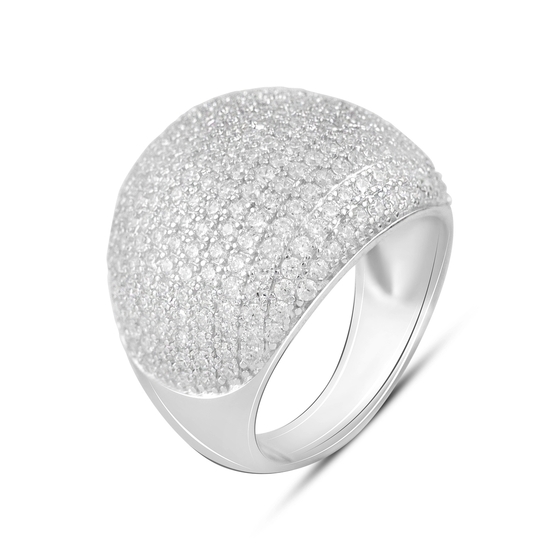 Silver Ring with Fianites