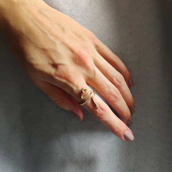 A gold ring without stones