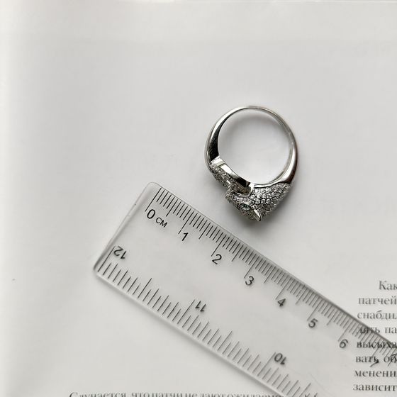 Silver Ring with Fianites