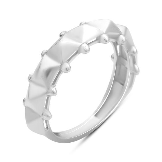 Silver ring without stones