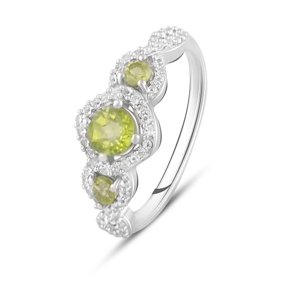 Sterling silver ring with 1.075ct