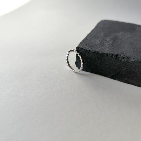 Silver ring without stones