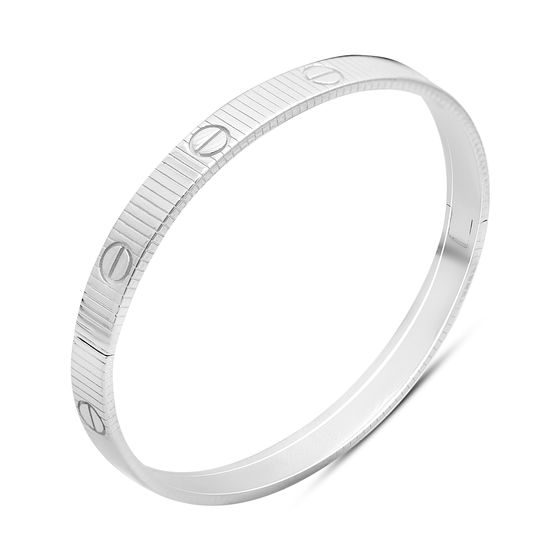 Silver bracelet without stones