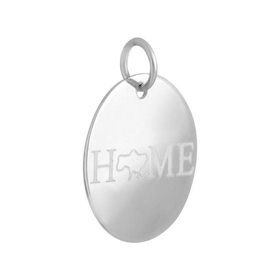 Silver pendant without stones