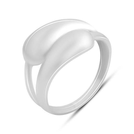 Silver ring without stones