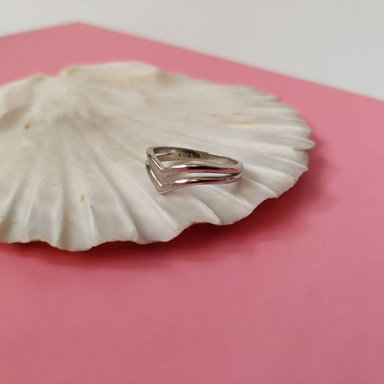 Silver ring without stones