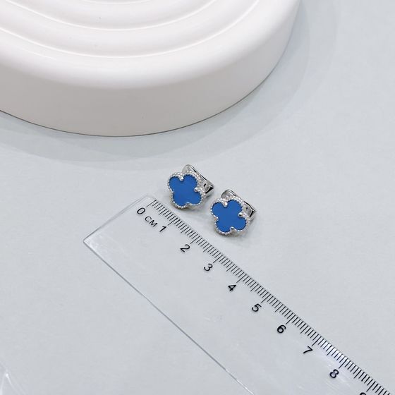 Silver earrings with turquoise