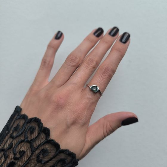 Срібна каблучка з містик топазом 0.613ct