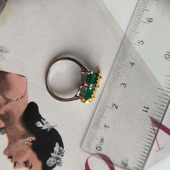 Sterling silver ring with agate 2.885ct