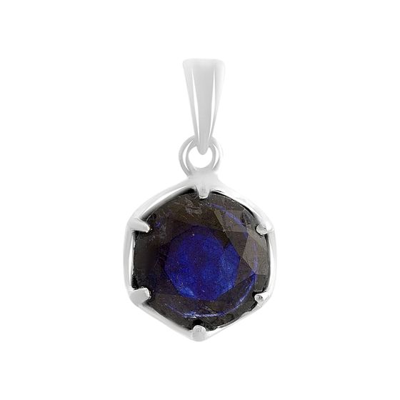 Срібна підвіска із сапфіром 4.01ct