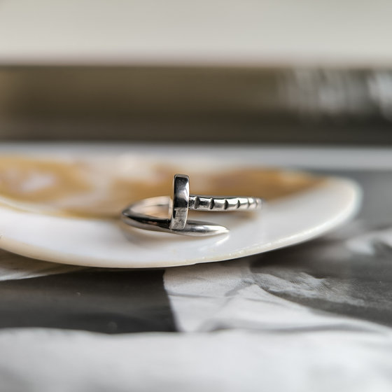 Silver ring without stones