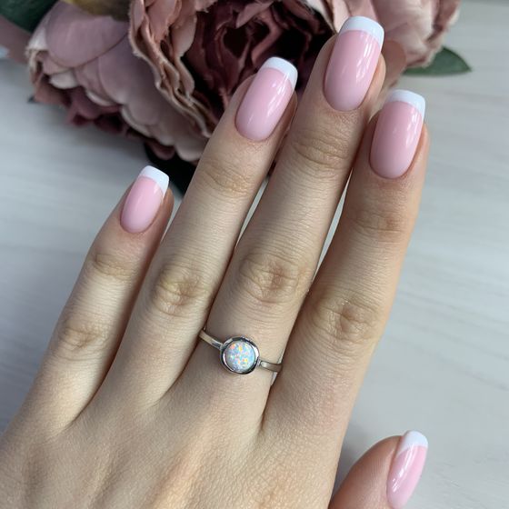 Серебряное кольцо с опалом 0.3ct