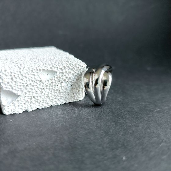 Silver ring without stones
