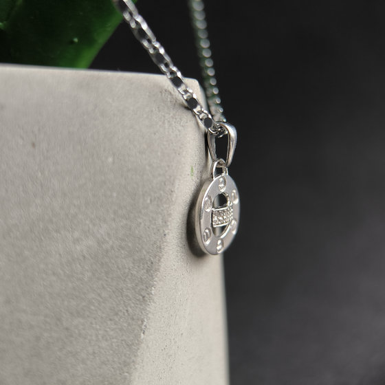 Серебряная подвеска с фианитами 0.1ct