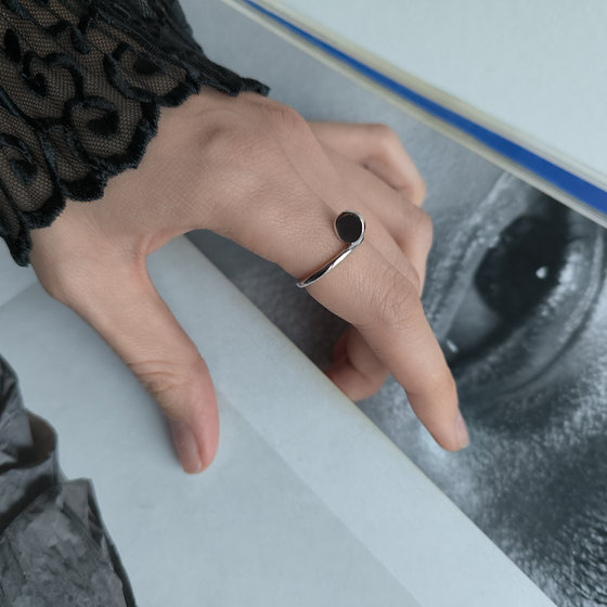 Silver ring without stones