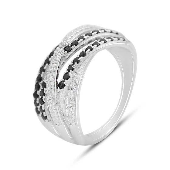 Silver Ring with Fianites