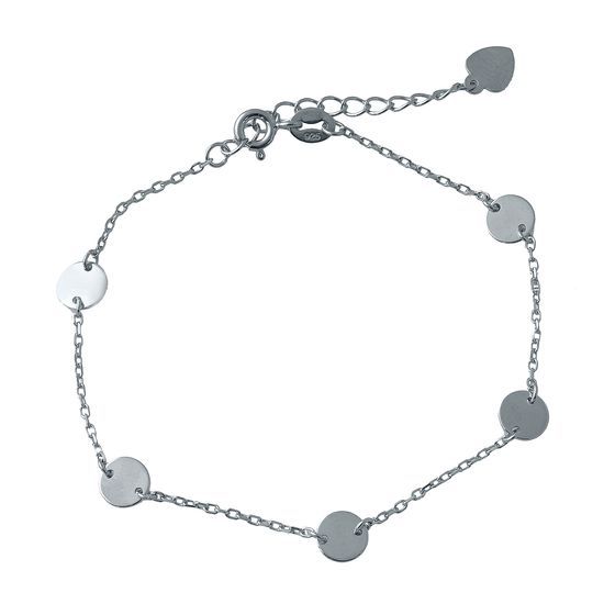 Silver bracelet without stones