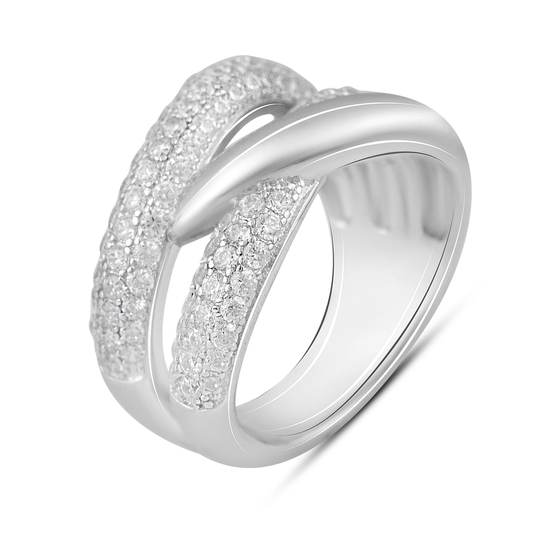 Silver Ring with Fianites